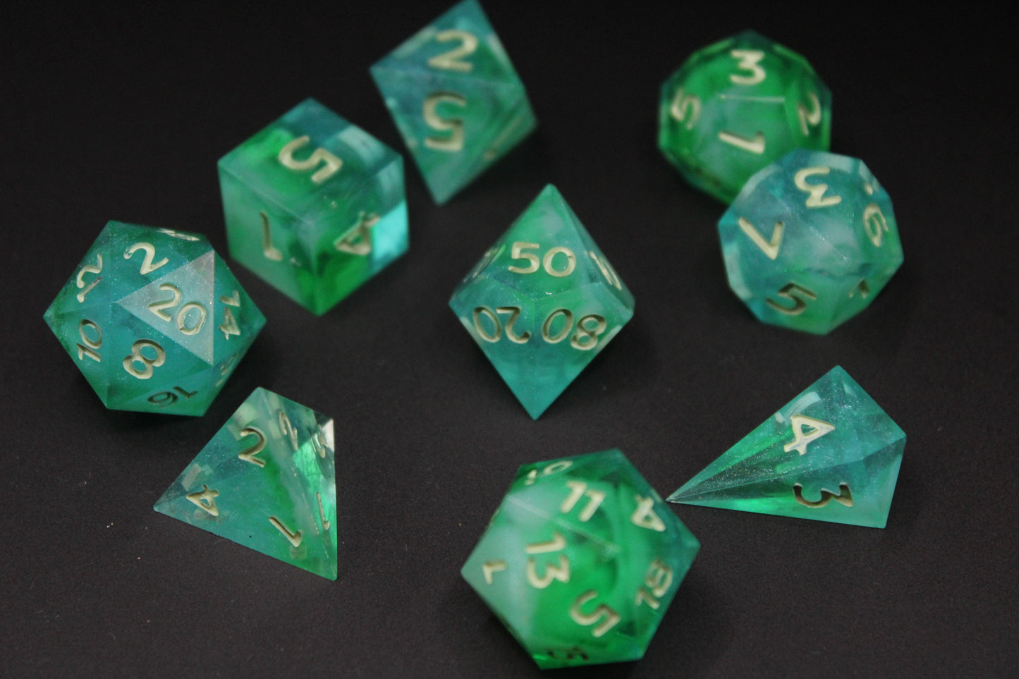 Aurora Borealis - 9 Piece Dice Set